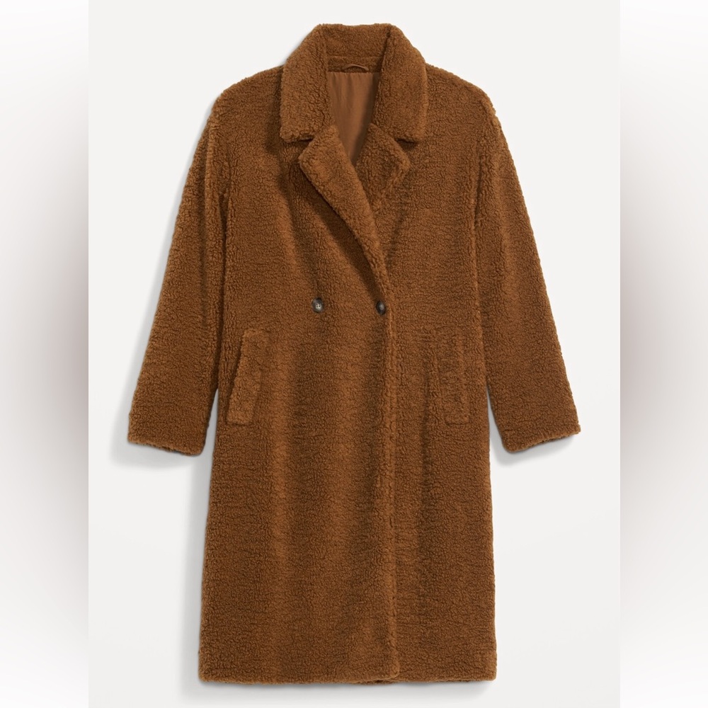 Cozy Brown Sherpa Teddy Coat - Picture 8 of 11